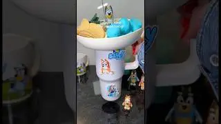 Satisfying ASMR Bluey snacks restock #shorts #asmr #asmrsounds