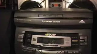 1998 Sharp CD-C406 stereo system