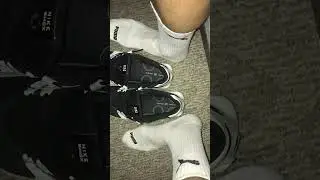 Nike Shox and Puma Crew Socks