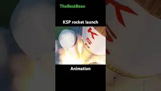 KSP Rocket Launch Animation. Mission to Duna #3danimation #kerbalspaceprogram #ksp #animation #space