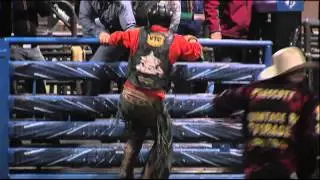 Wreck: Michael Ostachek gets hung up to Two Bit's Doom and Gloom (PBR)