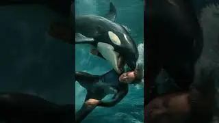 The moment of the attack on Jessica #orca #dolphin #jessica #fyp
