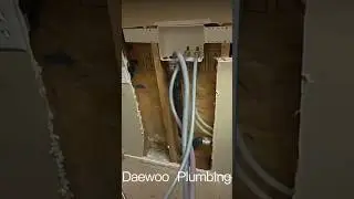 PEX Pipe Leak Inside Washing Machine Outlet Box | Hidden Water Leak Repair #大禹管道 #plumbingtime
