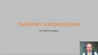 A-level Chemistry:  Oxidation numbers