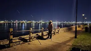 Улица Fishing Magazine Lane, Саутгемптон, морозной январской ночью!