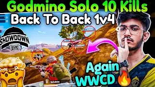 Godmino Solo 10 Kills🥵 Again WWCD🔥 Admino Back To Back 1v4😱 GodL BMSD Grind