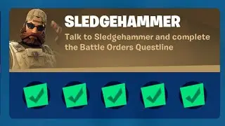 How To Complete Sledgehammer the battle order Quest Punchcard Fortnite