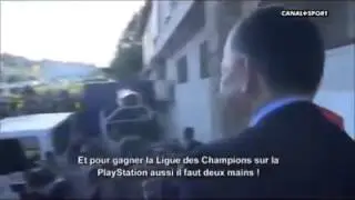 Supporter du Gazelec Ajaccio clash Aulas et Rafael