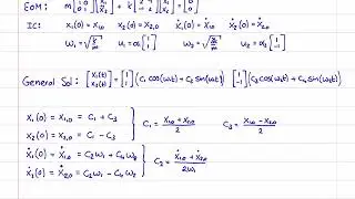 Механические колебания 35 — Свободные колебания систем MDOF