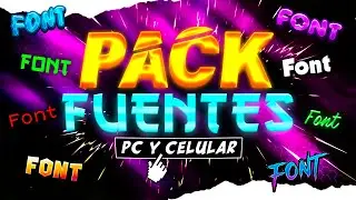 💎 PACK de FUENTES para EDITAR VIDEOS y DISE&Ntilde;AR 🎨 | EL MEJOR PACK de FUENTES (+800) 👈😍