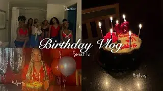 SWEET 16 VLOG l Hotel stay, pool party, sleepover