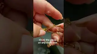 How to Shorten a Bracelet in 1 Second (No Tools!) | Jewelry Hack ✨