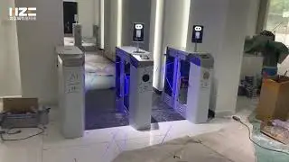 Face recognition access control system drop arm single arm turnstile