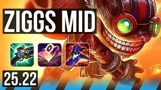 ZIGGS vs XERATH (MID) | 15/1/13, Legendary, 51k DMG | NA Master | 25.22