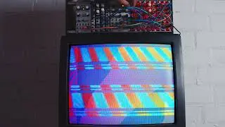 MIX1 2HP module. Used for a modular video synth.