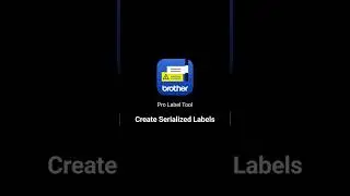 How to create serialised labels using Brother's Pro Label Tool App