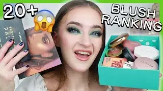 RANKING AND SWATCHING EVERY BLUSH IN MY COLLECTION!! (I'm drowning in blush...)