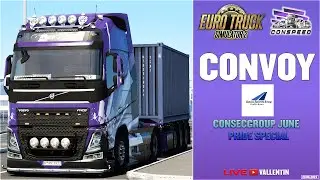 🔴 LIVE &bull; Euro Truck Simulator  2 : Conspeed Convoy : 🚚 ConSecGroup June Pride Special 🚚
