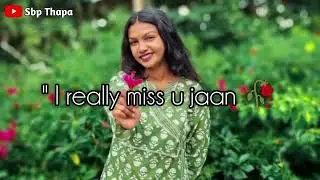 Sambalpuri Love Shayari 💔 I Miss You | Heart Touching Odia Status Video