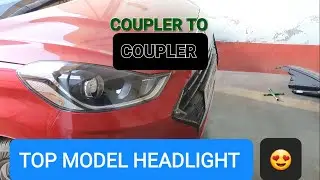 INSTALLING TOP MODEL PROJECTOR HEADLIGHT IN I10 NIOS SPORTZ 💓 |LOOK LIKE TOP MODEL 🔥