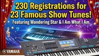 SPOTLIGHT ON SHOWTUNES for Yamaha Genos 2 - Registrations Pack! Covers 23 great songs from the shows