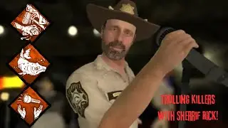TROLLING KILLERS WITH SHERIFF RICK👮🏻&zwj;♂️#dbd, #thewalkingdead, #rickgrimes