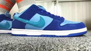 Fist Look:Nike SB Dunk Low Blue Raspberry HD On Feet
