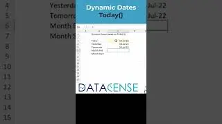 Dynamic Dates using Today function