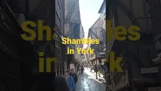 Shambles in York, one of the smallest streets in the uk
