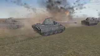 24 M4A3E2(76)W Jumbo VS 12 Panther Ausf.G | Men Of War Assault Squad 2