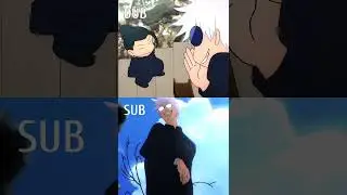 Jujutsu Kaisen Gojo Satoru Sub Vs Dub #jujutsukaisen #gojo #animedub #gojosatoru