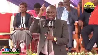 Nyandarua governor Moses Kiarie Badilisha address during the burial of John Muhia Njoroge 