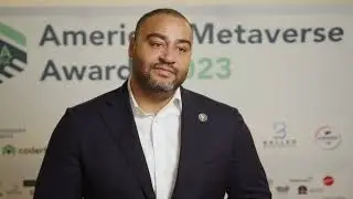 Michael John Green, Deputy Dir of Economic Innovation, Miami-Dade at American Metaverse Awards.