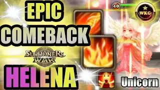 EPIC COMEBACK HELENA FIRE UNICORN - Summoners War