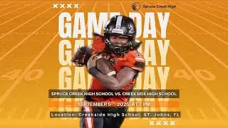 Spruce Creek High School vs Creekside High School Men's Varsity Football