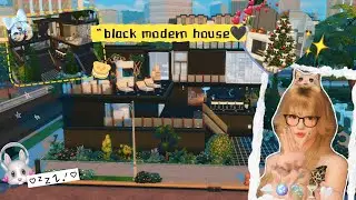 Modern Dark House 🌑🖤 - Nuttycuteiiii Sims