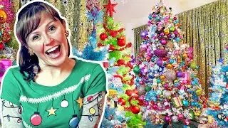I Put 8 Christmas Trees In My Tiny Living Room