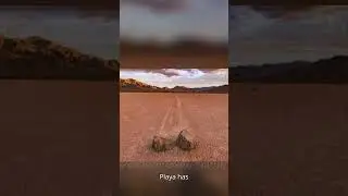 Rocks Move by their Own in Death Valley, California😱🗿#stone #move #viral #shorts #california #facts