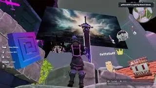 Pulling the Legendary Bloom Excalibur at Sword in the Stone in Nifty Island