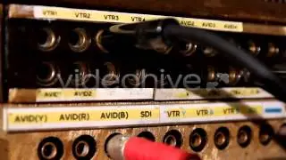Stock Footage - Audio & video patch panel | VideoHive