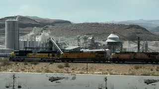 Road trip railfanning on Interstate 15 featuring C&NW Heritage Unit and more