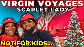 ADULT-ONLY Christmas Themed CRUISE SHIP!  [Virgin Voyages Scarlet Lady]