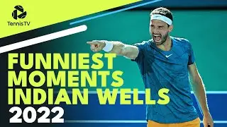 Monfils Dancing, Wild Serves, & Kyrgios Antics | Funniest Moments Indian Wells 2022
