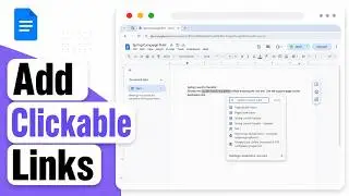 How to Insert Hyperlinks in Google Docs (Clickable Link Insert)