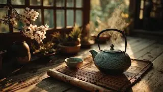 Zen Tea Ceremony Music for Relaxation ~ Peaceful Asian Instrumental Flute & Koto Melodies
