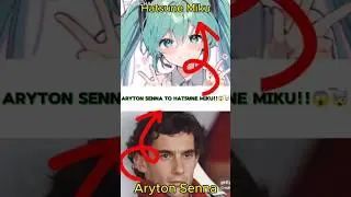 Connecting Hatsune Miku to Aryton Senna!!😱🤯 #hatsunemiku #arytonsenna #f1