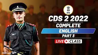 CDS 2 2022 Most Important Questions | Complete English | Part 3