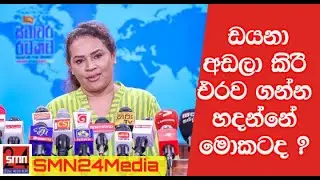 ඩයනා අඩලා කිරි එරව ගන්න හදන්නේ මොකටද ? |#smn24|#Dianagamage