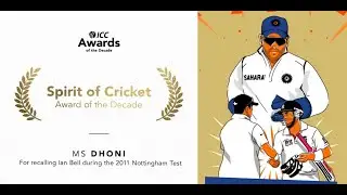 ICC CRICKET AWARDS OF THE DECADE/Spirit of Cricket Award of the Decade: MS Dhoni/Happy birthday MAHI