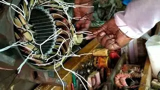 440 volt motor winding connection,5 hp motor winding(440v)